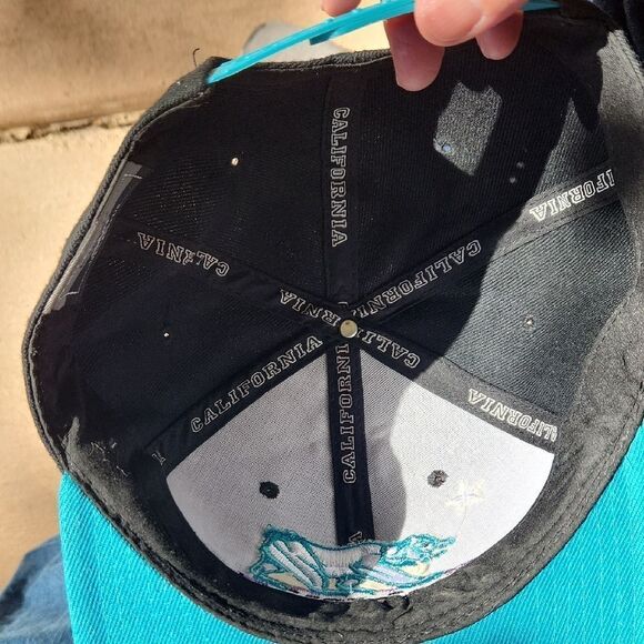 California Republic Snapback Hat - Black and Teal - Picture 3 of 3